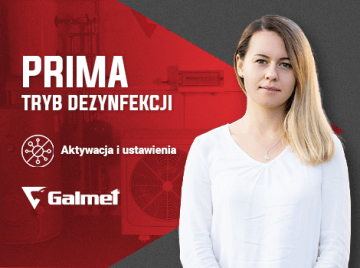 Galmet #3 Jak sterować pompą ciepła Prima – funkcja dezynfekcji