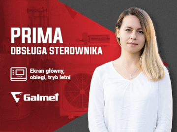 Galmet #4 Jak sterować pompą ciepła Prima – obsługa sterownika – ekran główny