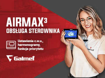 Galmet Jak ustawić ciepłą wodę w pompie ciepła Airmax³ ?