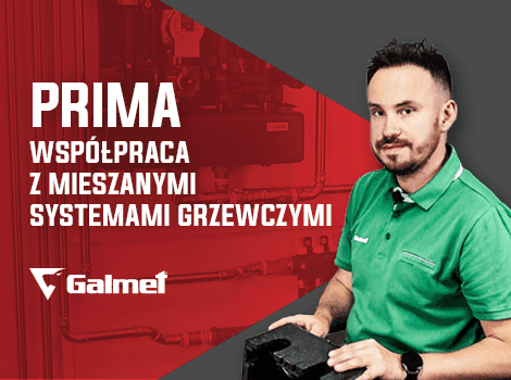Pompa ciepła Prima - dwa systemy grzewcze - ogrzewanie podłogowe i grzejniki