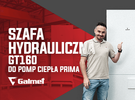 GT160 - kompaktowa szafa hydrauliczna do pomp ciepła Prima. Mniej miejsca, więcej możliwości!