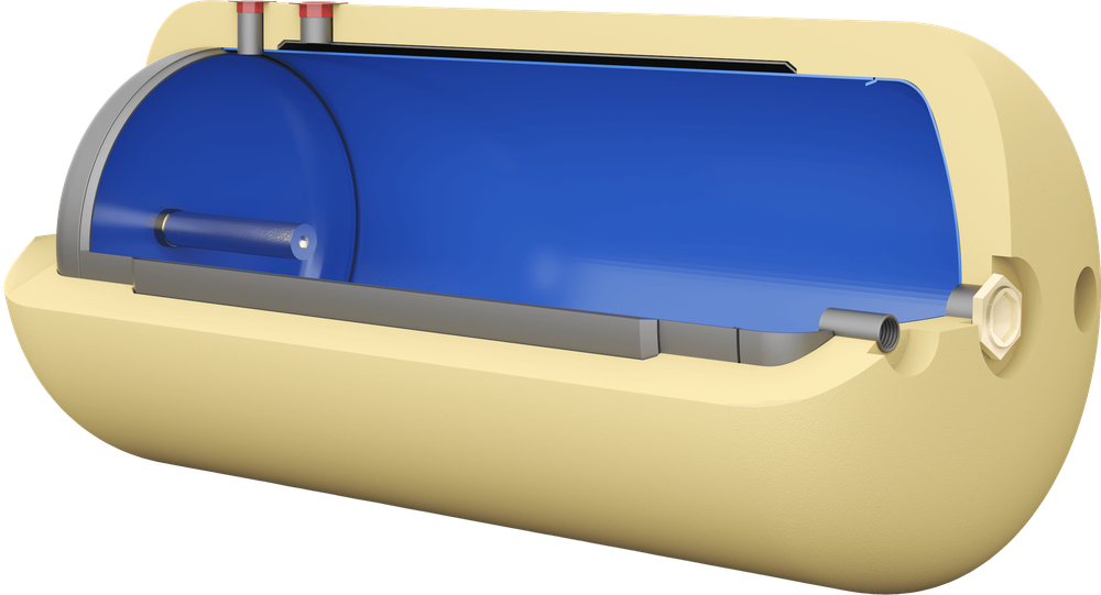 Wymiennik dwupłaszczowy