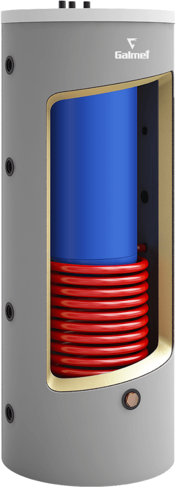 Kumulo z wężownicą spiralną w zbiorniku zewnętrznym